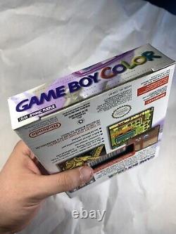 1999 Nintendo Gameboy Color Atomic Purple BRAND NEW FACTORY SEALED! 