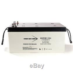 2x 12V 330Ah 8D Sealed AGM Battery for Solar Power, APS Systems, UPS Systems