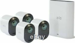 ARLO ULTRA 4K UHD WIRE-FREE 4 CAMERA SECURITY CAMERA SYSTEM WHITE! Sealed box