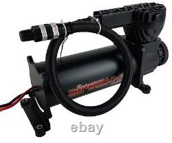 Air Ride Suspension Air Compressor 580 Black 200 psi Off Pressure Switch & Relay