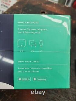 Amazon EERO Mesh Wi-Fi System Router/Extender Pack of 3 Brand New Sealed