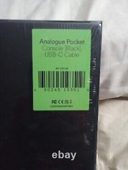Analogue Pocket Handheld System Black Brand New Sealed