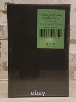 Analogue Pocket Transparent Clear? Limited Edition Handheld System sealed