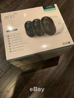 Arlo Ultra 4K UHD Wire-Free Security 3 Camera System NEW SEALED