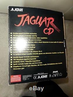 Atari Jaguar CD New Console boxed complete Sealed game Myst tempest soundtrack