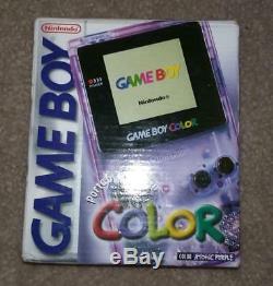 BNIB Sealed Nintendo Game Boy Color Atomic Purple Handheld System New
