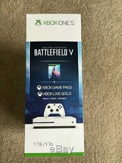 BRAND NEW Microsoft Xbox One S 1TB Console Battlefield V Bundle Factory Sealed