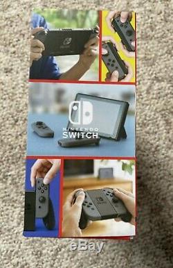 BRAND NEW Nintendo Switch V2 Grey Joy-Con Console, IN HAND SEALED Gray Joy-Cons