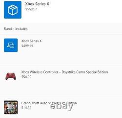 BRAND NEW & Sealed, Microsoft Xbox Series X 1TB Console Three Piece Bundle