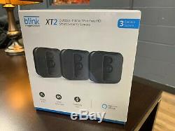 Blink XT2 3-Camera Indoor/Outdoor Wire-Free 1080p Surveillance System NEW SEALED