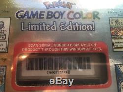 Brand New Factory Sealed Nintendo Gameboy Color 2001 Pokemon Ltd Edition! Ukg 85