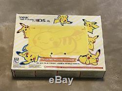 Brand New Factory Sealed Pikachu Yellow Edition Nintendo 3DS XL Console Pokemon