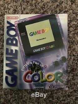 Brand New Factory sealed Game Boy Color Atomic Purple console