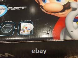 Brand New In Box Nintendo Wii Mario Kart Pack Black Console + Sealed Wii Sports