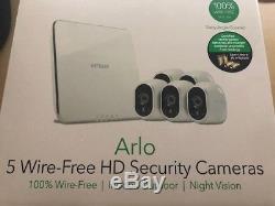 Brand New Sealed NETGEAR Arlo Smart Home Security 5 HD Camera System Wire-Free
