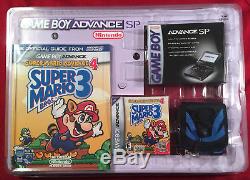 Brand New Sealed Nintendo Game Boy Advance SP Onyx Rare Costco Bundle SMA4 Game