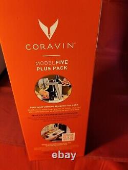 Coravin Model Five Plus Pack Wine Preservation System NEW sealed