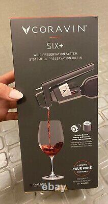 Coravin Six+ Wine Preservation System Black BRAND NEW SEALED