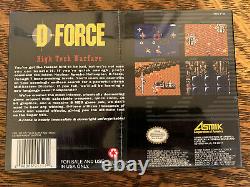 D-Force (Super Nintendo Entertainment System) SNES brand-new, factory sealed