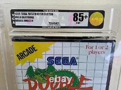 Double Dragon NTSC SEGA Master System Factory Sealed NEW VGA 85+ GOLD MINT WATA