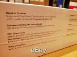 Eero Home WiFi System (1 eero Pro + 2 eero Beacons) Tri-Band Mesh WiFi, Sealed
