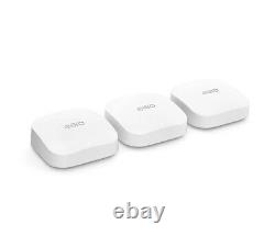 Eero Pro 6E S010311 AX5400 Tri-Band Mesh Wi-Fi 6E System 3 Pack New Sealed