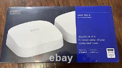 Eero Pro 6 Tri-Band Mesh Wi-Fi 6 System (2-pack) NEW SEALED