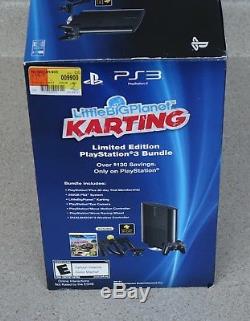 Factory Sealed PlayStation PS3 Slim 250GB Little Big Planet Karting Move Bundle