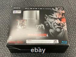 Factory Sealed Sony PS3 Metal Gear Solid Limited Edition Gun Metal Grey Console