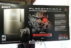 Factory Sealed Sony PS3 Metal Gear Solid Limited Edition Gun-Metal Grey Console