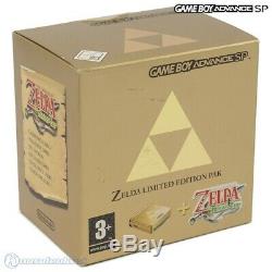 GameBoy Advance console GBA SP Zelda Ltd Pak + power supply SEALED NEW & BOXED