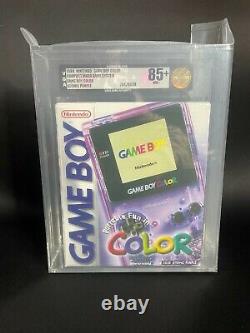 Gameboy Color Atomic Purple Factory Sealed 1999 Graded VGA 85+ NM+ Gold