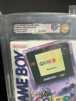 Gameboy Color Atomic Purple Factory Sealed 1999 Graded VGA 85+ NM+ Gold