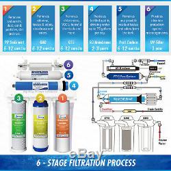 ISpring 6-Stage 75GPD Reverse Osmosis UltraViolet (UV) RO Water System #RCC7U