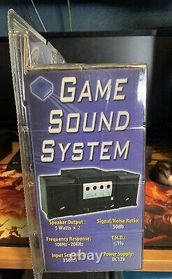 Intec GAME SOUND SYSTEM Stereo Speakers AV Selector Nintendo GameCube Sealed