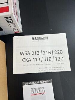 MB Quart WSA-213 In-Wall/Ceiling Speaker System BRAND NEW SEALED COMPONENTS