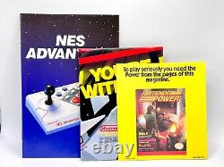 MINT CIB Nintendo NES 1985 Action Set with SEALED accessories + MINT NES Advantage