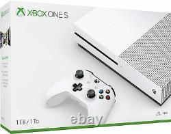 Microsoft XBOX ONE S 1TB White 4K HD Gaming Console System +Game Pass NEW Sealed