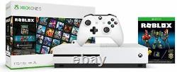 Microsoft XBOX One S 1TB White Console Roblox Bundle New Sealed Free Shipping