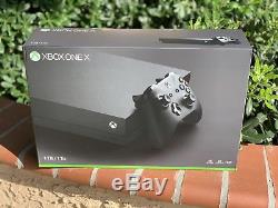 Microsoft Xbox One X 1TB 1000GB Black BRAND NEW Factory Sealed