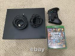 Microsoft Xbox One X 1TB Console Black with a free brandnew sealed GTA V game