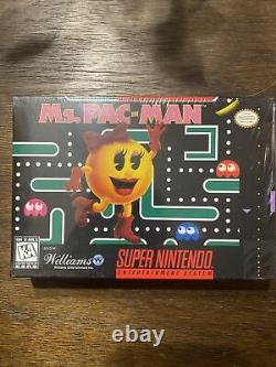 Ms. Pac-Man NEWithSEALED Super Nintendo Entertainment System, 1996 Vg Cond Free