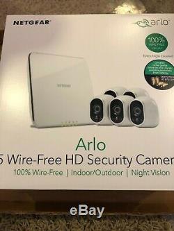 NETGEAR Arlo Smart 5 Cameras HD 1080p Security System SEALED BRAND NEW NIB