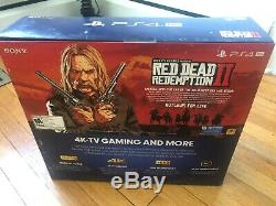 NEW! FACTORY SEALED! Sony PlayStation 4 Pro Console with Red Dead Redemption 2