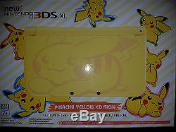NEW Nintendo 3DS XL Pikachu Yellow Edition Game System Console BRAND NEW SEALED