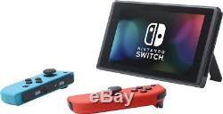 NEW Nintendo Switch 32GB Console with Neon Red/Neon Blue Joy-Con NEW SEALED