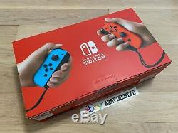 NEW SEALED Nintendo Switch Console Neon Blue & Red Joy-Con 32GB IN HAND