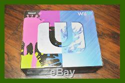 NEW SEALED Nintendo Wii U Smash Splatoon Deluxe Set 32GB Black BUNDLE