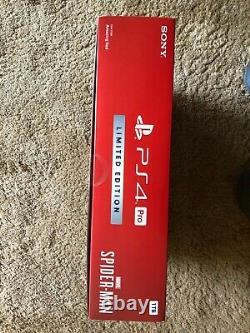 NEW SEALED PLAYSTATION PS4 Pro 1 TB SPIDERMAN Limited Edition Console