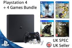 NEW SEALED Playstation 4 SLIM Console + 4 Games UK PAL Inc 3 FPS Shooters & FIFA